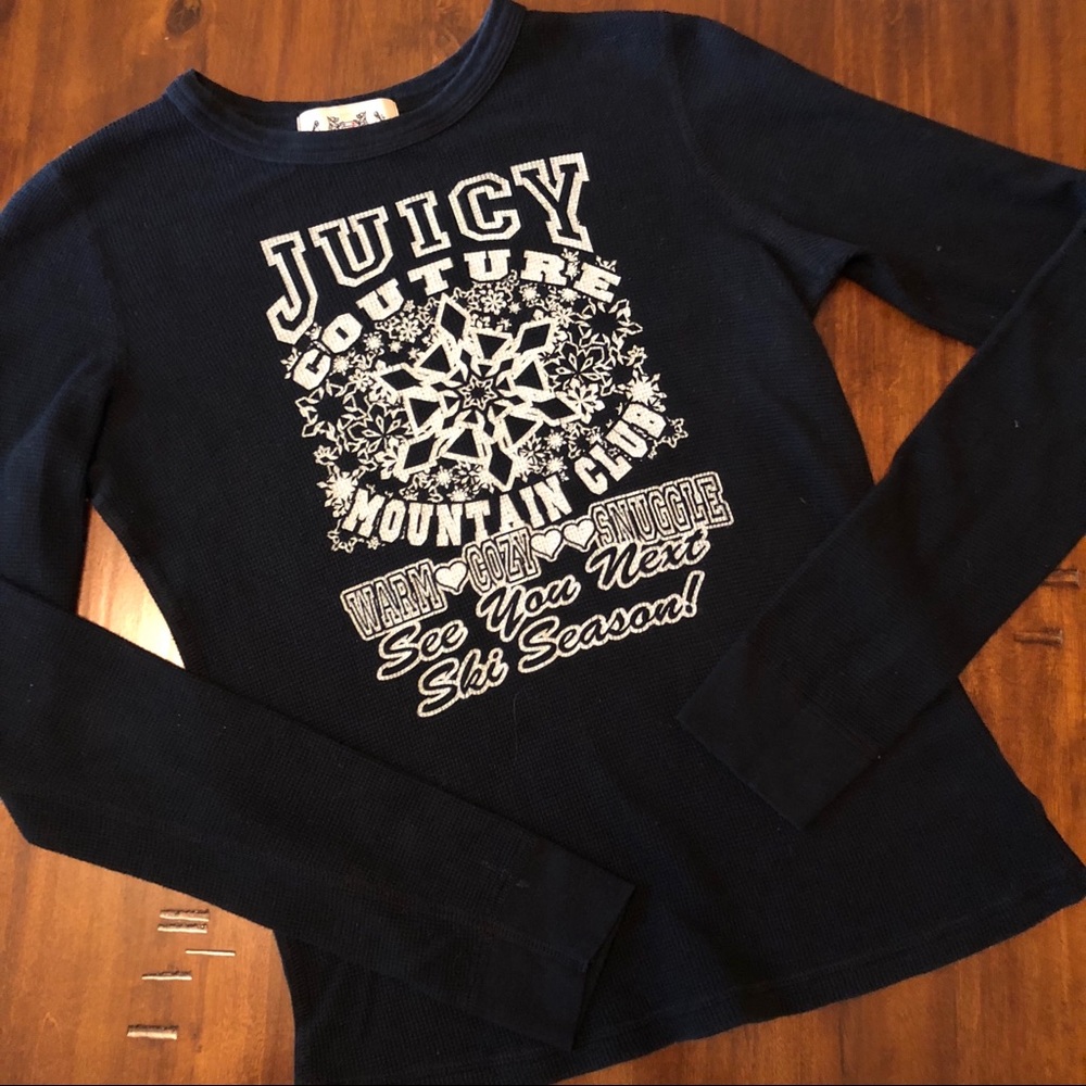 Juicy Couture Black Thermal, Size Medium